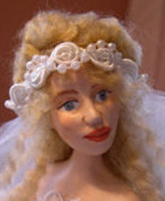 Bride doll from air dry slip