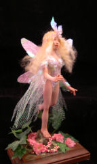 fairy doll in garden patch