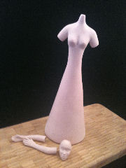 gown doll push or pour molds