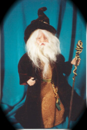 polymer clay wizard doll