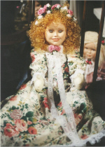 blonde rag portrait doll