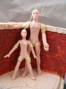 Push mold doll parts used to make movable dolls