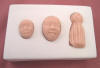 tiny doll faces push mold with tassel