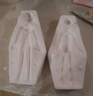 Girl Fairy Push Mold opened up
